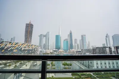 a view of a city skyline with tall buildings at Nasma Luxury Stays - City Walk Building 5 in Dubai