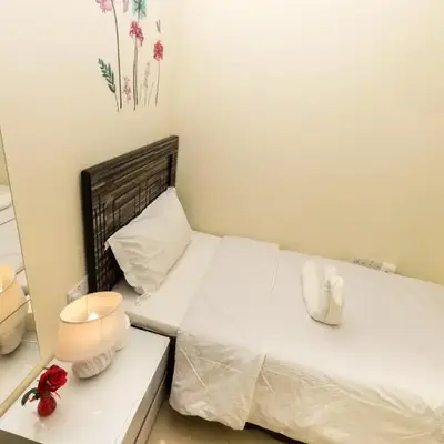 Roomy Dubai Hostel Small Rooms and Partitions at Marina