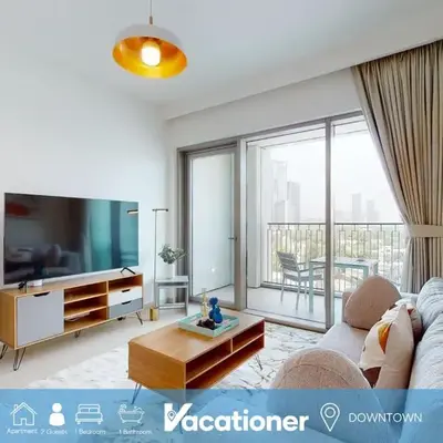 Vacationer l 1 Bedroom on Low Floor l Close to Burj Khalifa l Pool Access & Free Wi-Fi