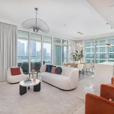 Elegant seaside living 3-bedroom Emaar Beachfront by Suiteable