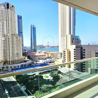 SUNRISE HOMES - Studio with Huge Balcony & Amazing View near JBR Beach