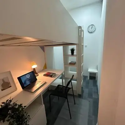 Loft Style Partition Room in Shared Apartment in Al Barsha 1 Near MOE Metro