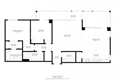 a floor plan of a house at Sunset at Creek Beach - Exquisite Two Bedroom in Dubai