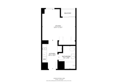 a floor plan of a house at 15 Northside Tower 1 - Elegant Studio in Dubai