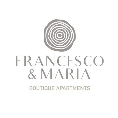 a logo for the francisco and marina boutique apartments at Boutique Apartment Sea Views - Dubai Marina in Dubai