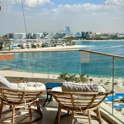 Luxury 1BR Suite with Direct Burj Al Arab View