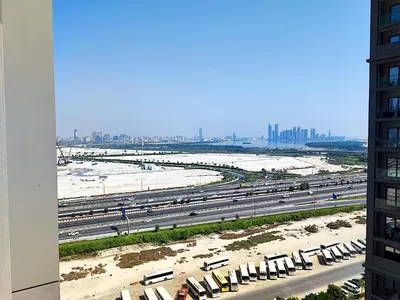 a view of a highway from a building at New 1 bedroom in Sobha - Community View in Dubai