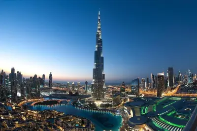 a rendering of the burj khalifa tallest building in the world at Brand New Private Partition Near MOE Metro in Dubai