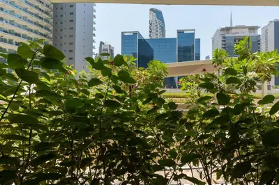 a view of the city from the building at White Sage- Damac Vera Residences 417 in Dubai
