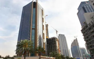 a group of tall buildings in a city at Limited Time Offer Stylish 1BR near to Metro by Deluxe Holiday Homes in Dubai