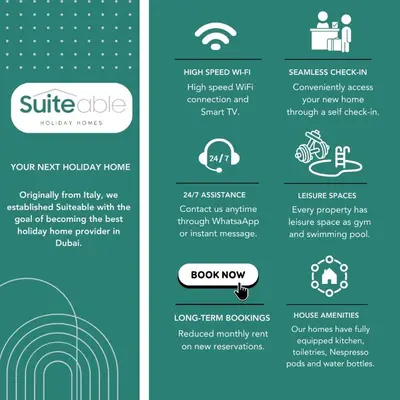 a brochure for a software company at Business Bay Exquisite Living Experience-Suiteable in Dubai