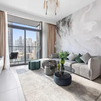 Stayis -1 BR Burj Khalifa View Partial
