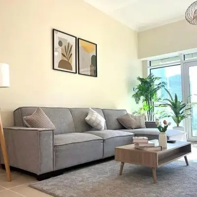 Lake View 1BR Apt Balcony & Near DMCC Metro