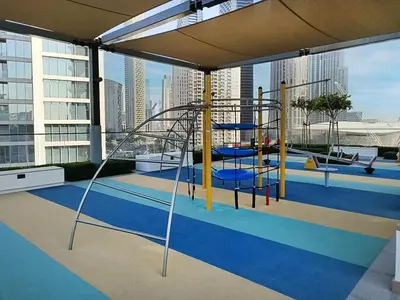a playground on the top of a building at Charming 2BR in Burj Crown, Walk to Burj Khalifa - Allsopp&Allsopp in Dubai