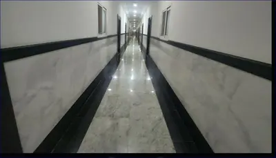a bowling alley with a light in the middle at Studio Flat in AWS only Bachelor no family no children in Dubai