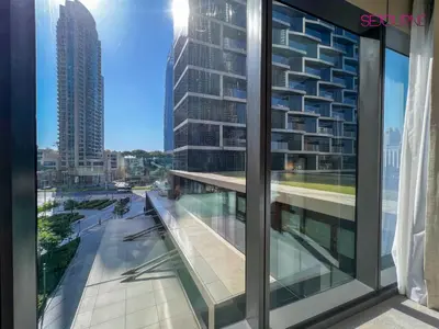 a view from the balcony of a building at #25 High end 2BR in The Address Dubai Opera in Dubai