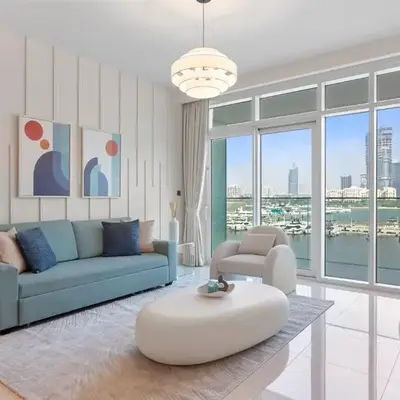 Luxury beach house with mesmerizing skyline view
