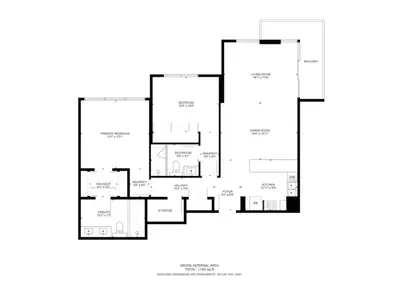 a floor plan of a house at La Vie, JBR - Cosy Two Bedroom in Dubai