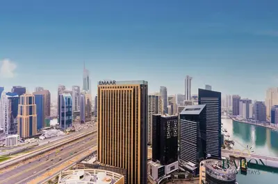 a view of a large city with buildings at The Regal in Dubai
