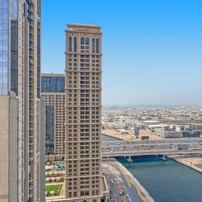 bnbme - Premium 1BR Apt Balcony Pool Gym Parking Near Dubai Mall & Burj Khalifa