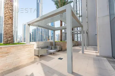 a view from the top of a building at Forte Tower by Emaar, Downtown Dubai in Dubai
