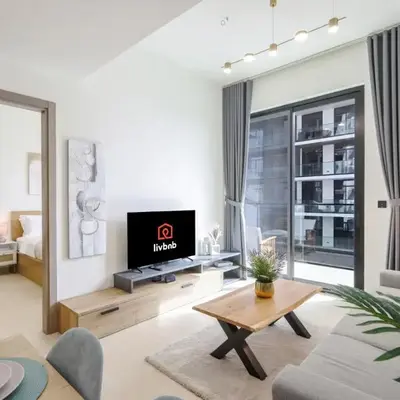 Chic 1BR in JVC with Balcony