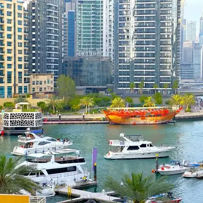 Lxury Brand New Studio w/ Balcony and Marina View