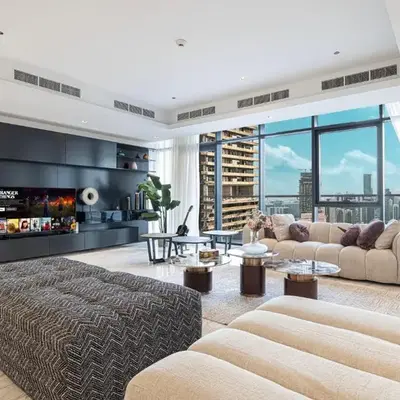 Luxe 6BR Penthouse with Burj View & Private Cinema
