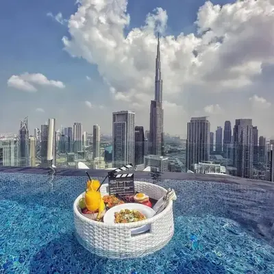 2BR High Floor Infinity Pool w/ Burj Khalifa view