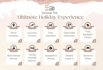 a map of the ultimate holiday experience illustration at Escape24 Studio at Loreto with Community View in Dubai