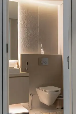 a bathroom with a white toilet and a sink at Clever Guest 021 Condor Marina Star in Dubai