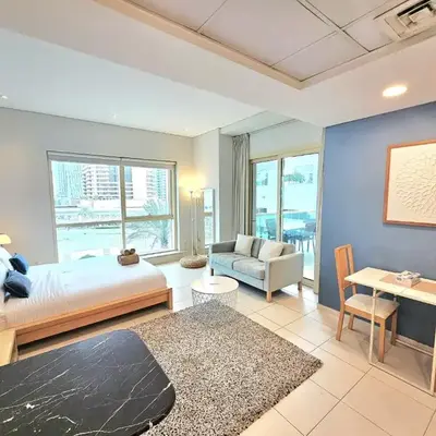 SUNRISE HOMES - Pool Side Studio with Huge Balcony