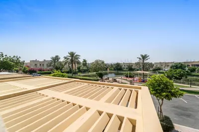 a view of the roof of a parking lot at Stonetree - The Springs 5 - Peaceful Community in Dubai