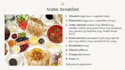 a table with many different types of food on it at Elite Royal Apartment - Sky Series - Ful Burj Khalifa & Fountain View - Prodigy in Dubai