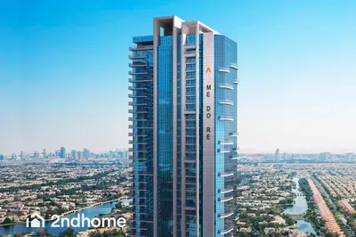 a rendering of a tall building in a city at 2ndHome - Me Do Re , Cluster L, JLT in Dubai
