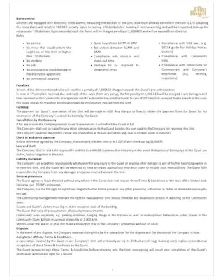 a white page of a document with text on it at Elite Royal Apartment - Full Burj Khalifa & Fountain View - Luxurious - Viceroy in Dubai