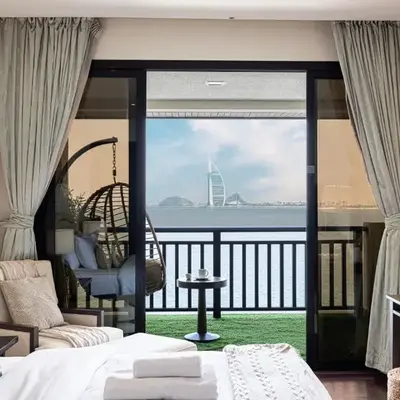 Beachfront Residences with Full Sea and Burj AlArab Views in Luxury Resort