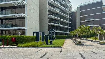 a building with a sign in front of it at Waves - Premium Seaside Retreat With Private Beach in Dubai