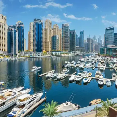 Full Sea View in Dubai Marina - Balcony & Pool