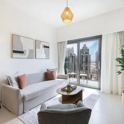 Luxury Minimalistic Apartment in Downtown Dubai Opposite Burj Khalifa & Dubai Mall