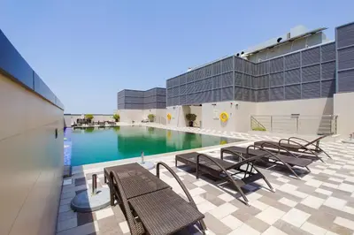 Gallery image of Blueground Duja Tower City View pool gym DXB-1106 in Dubai