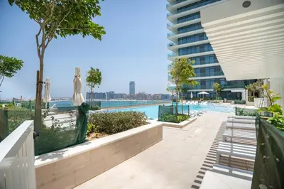 an image of a swimming pool at a building at Luxury Living in Emaar Beachfront w Private Beach in Dubai