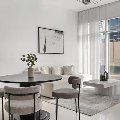1BR with Study City View in Bay Square B13