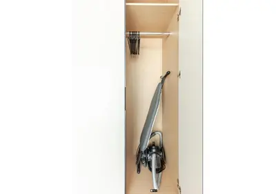 a door with a tripod in a room at Premium Stay at The Address Residences JBR in Dubai