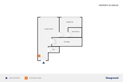a schematic diagram of the experimental facility at Blueground Sheikh Zayed Rd pool gym DXB-545 in Dubai