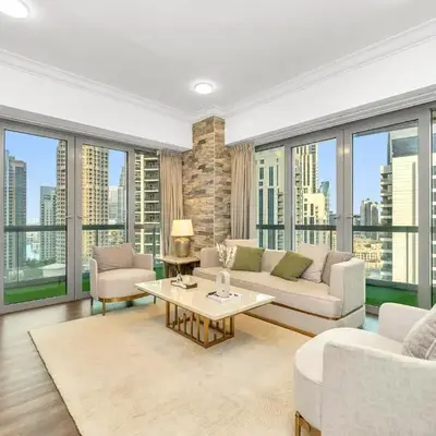 Elegant Two Bedroom Apartment with Large Balcony and Panoramic Downtown Skyline & Boulevard Views by Luxury Space