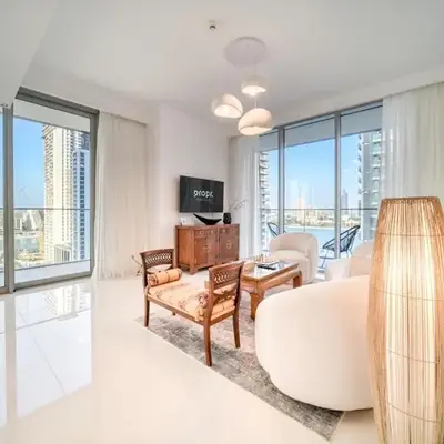 Chic 2BR with Iconic Dubai Eye and Palm Views