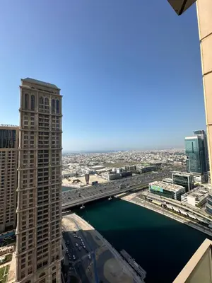 a view of a city from a building at 2 Bedroom in Noora Tower, Fully furnished, Sea View in Dubai