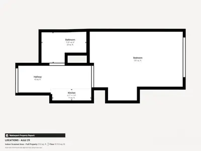 a floor plan of a house at Azizi Riviera 29 - Aesthetic Studio in Meydan in Dubai
