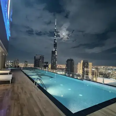 Luxury 2-Bed in Paramount Midtown Hotel Full Burj Khalifa Views 64th Floor Pool & Burj Views